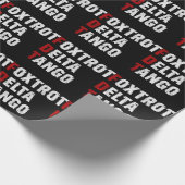 Foxtrot Delta Tango Geschenkpapier (Ecke)