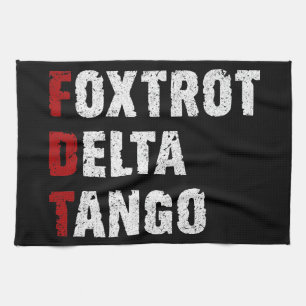 Foxtrot Delta Tango Geschirrtuch