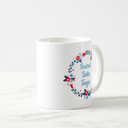 Foxtrot Delta Tango Kaffeetasse (VorderseiteRechts)