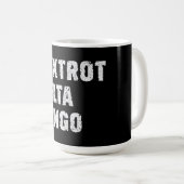 Foxtrot Delta Tango Kaffeetasse (VorderseiteRechts)