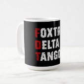 Foxtrot Delta Tango Kaffeetasse (Vorderseite Links)