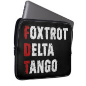 Foxtrot Delta Tango Laptopschutzhülle (Vorne Rechts)