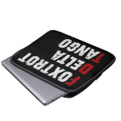 Foxtrot Delta Tango Laptopschutzhülle (Vorne Knopf)