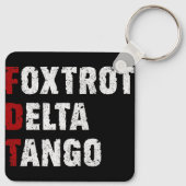 Foxtrot Delta Tango Schlüsselanhänger (Rückseite)