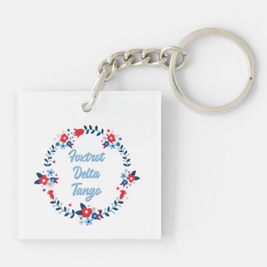 Foxtrot Delta Tango Schlüsselanhänger (Rückseite)