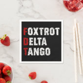 Foxtrot Delta Tango Serviette (Beispiel)