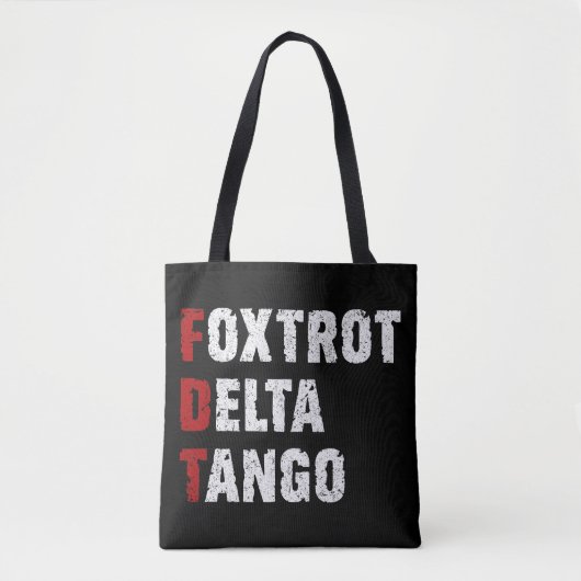 Foxtrot Delta Tango Tasche (Vorderseite)