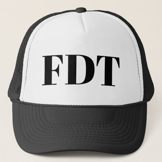 Foxtrot Delta Tango Trucker Hat Truckerkappe (Vorderseite)