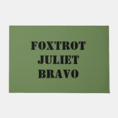 FOXTROT JULIET BRAVO FUßMATTE (Vorderseite)