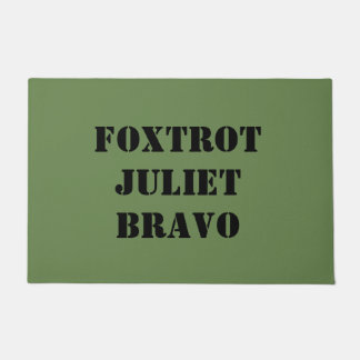 FOXTROT JULIET BRAVO FUßMATTE