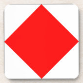Foxtrot Rotes Kästchen Untersetzer (Vorderseite)