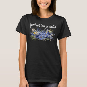 Foxtrot Tango Delta Groovy Retro Funny ,foxtrot de T-Shirt