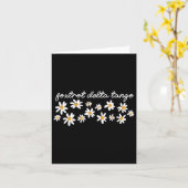 Foxtrot Tango Delta Groovy Retro Funny Karte (Gelbe Blume)