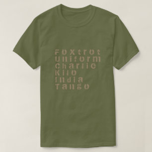 , Foxtrot Uniform, Charlie, Kilo, Indien, Tango T-Shirt
