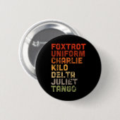 Foxtrot Uniform Djt Button (Vorne & Hinten)