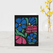 Foxtrots Deltas Tangos Blume Boho Karte (Gelbe Blume)