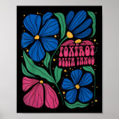 Foxtrots Deltas Tangos Blume Boho Poster (Vorne)