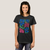 Foxtrots Deltas Tangos Blume Boho T-Shirt (Vorne ganz)