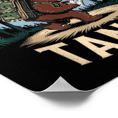 Foxtrots Deltas Tangos Funny Resist Bear Poster (Ecke)