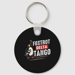 Foxtrots Deltas Tangos Pinguine Anti Trump Schlüsselanhänger