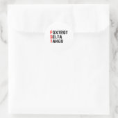 Foxtrots Deltas Tangos Sticker (Tasche)