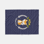 Foxwreath-Zickzack KinderFleece-Decke Fleecedecke (Vorderseite (Horizontal))