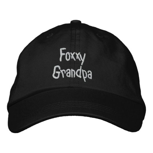 Foxxy Grandpa Bestickte Kappe (Vorderseite)