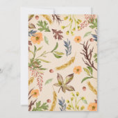 Foxy Baby Shower Einladung Waldwald Fox (Rückseite)