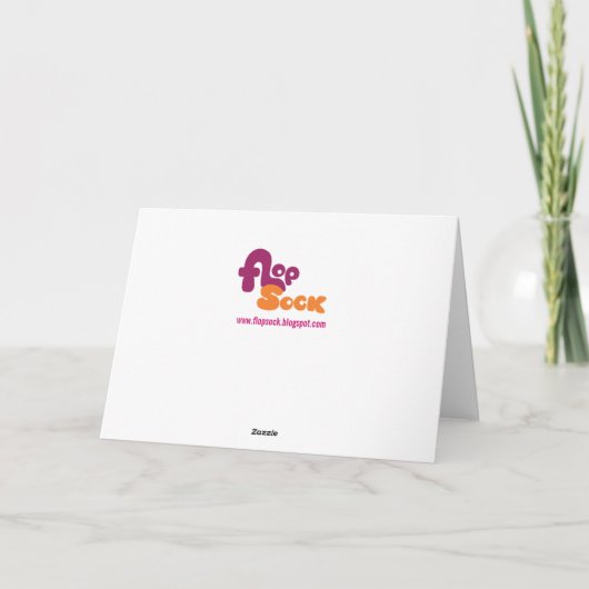 Foxy Birthday Card Karte (Rückseite)