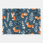 Foxy Blue Geschenkpapier Set (Vorderseite)