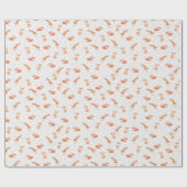 Foxy Blumen durch Origami Drucke Geschenkpapier (Flach)