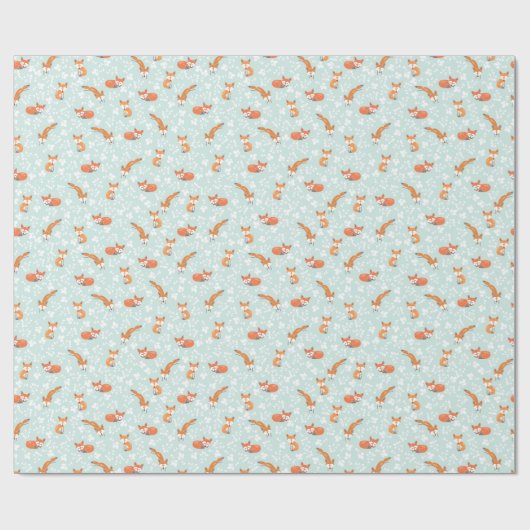 Foxy Blumen durch Origami Drucke Geschenkpapier (Flach)