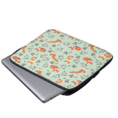 Foxy Blumenlaptop-Hülse Laptopschutzhülle (Vorne Knopf)