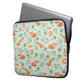 Foxy Blumenlaptop-Hülse Laptopschutzhülle (Vorderseite Links)