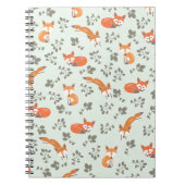Foxy Blumenmuster Notizblock (Vorderseite)