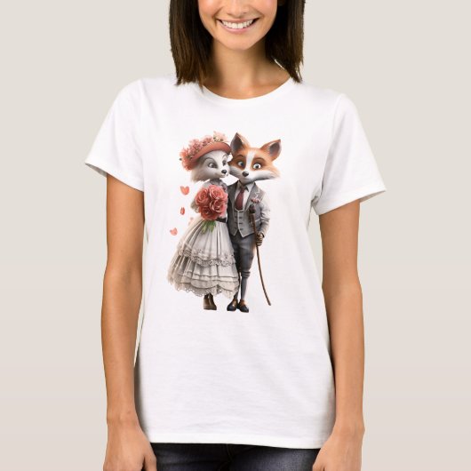 Foxy Couple T-Shirt (Vorderseite)