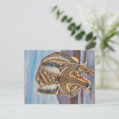 Foxy Coyote Postkarte (Stehend Vorderseite)