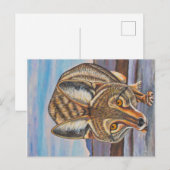 Foxy Coyote Postkarte (Vorne/Hinten)