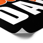 Foxy Dad Shirt Funny Father Gift Cute Fox Cartoon Poster (Ecke)