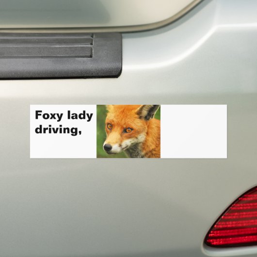 Foxy Dame, Foxy Damen fahren, Autoaufkleber (Auf Auto)
