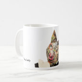 Foxy Dame Portrait Kaffeetasse (Vorderseite Links)