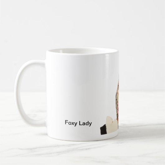 Foxy Dame Portrait Kaffeetasse (Links)