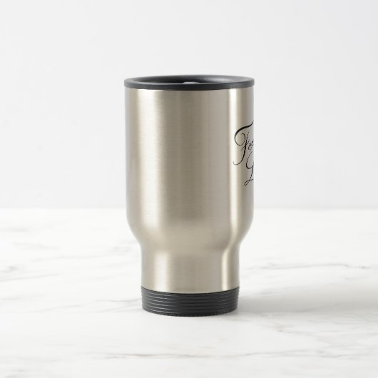 Foxy Dame Script Travel Mug Reisebecher (Mittel)