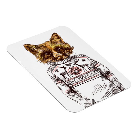 Foxy Dressed Fox Magnet (Rechte Seite)