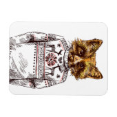 Foxy Dressed Fox Magnet (Horizontal)