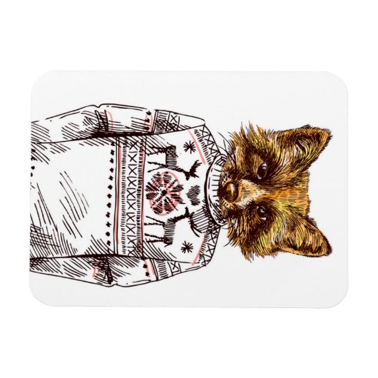 Foxy Dressed Fox Magnet (Horizontal)