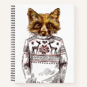 Foxy Dressed Fox Notizblock (Vorderseite)