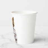 Foxy Dressed Fox Pappbecher (Rückseite)