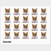Foxy Dressed Fox Quadratischer Aufkleber (Blatt)