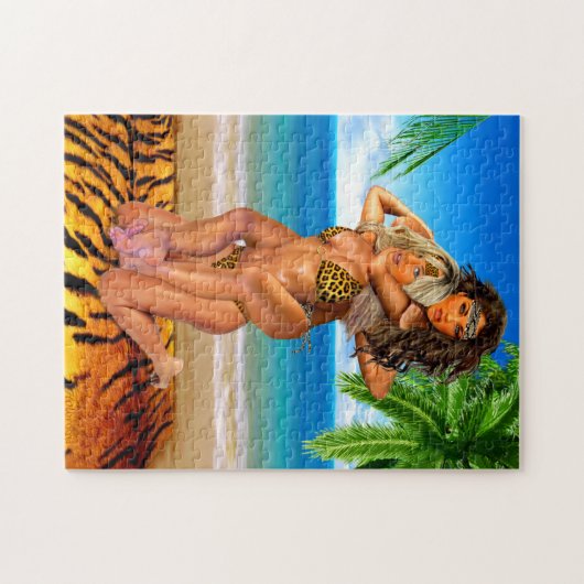 Foxy Dschungel-Ringkämpfer Puzzle (Horizontal)